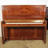  neoclassical Style Inlaid Weber Upright Piano