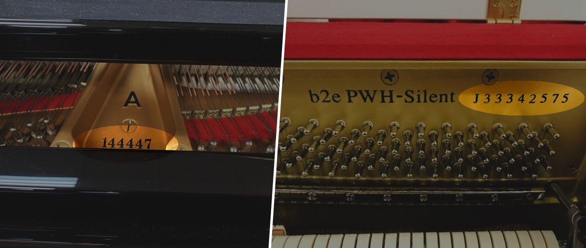 Serial number - how to sell a used piano