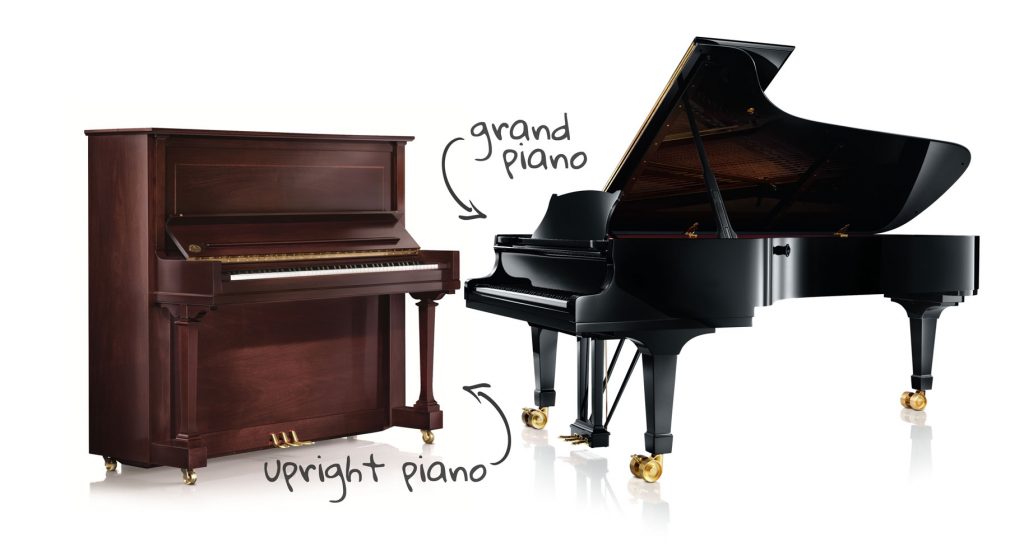 What’s the difference between an upright and grand piano?