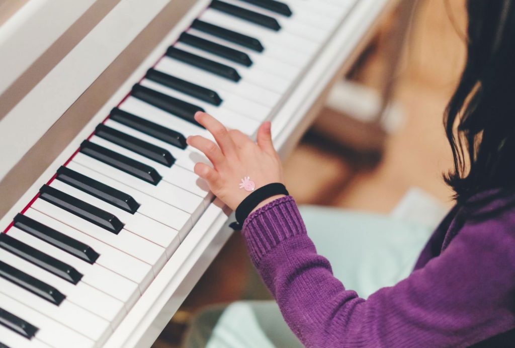 playing the piano