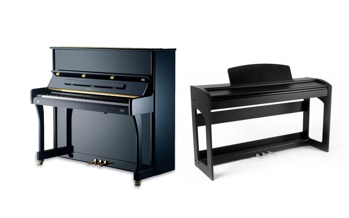 The difference between a digital and an acoustic piano