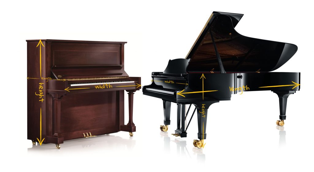 how to measure upright piano and grand piano - how to sell a used piano